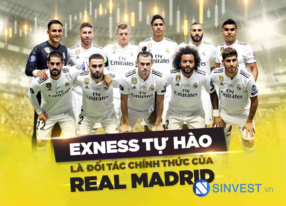 exness tự hào là đối tác chính thức của real madrid