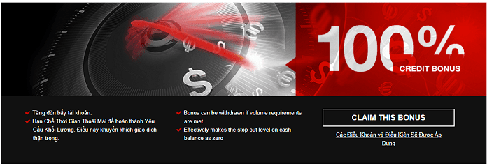 Chương trình khuyến mại Hotforex